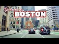 Boston Downtown driving tour, Massachusetts, USA , driving Boston 4K | @travelusa_withme