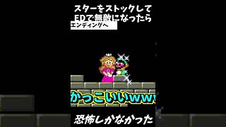 マリオをエンディングで無敵にしたら恐怖しかなかった #都市伝説 #ホラー #マリオワールド #Shorts