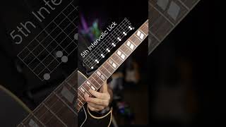 5th intervalic guitar lick