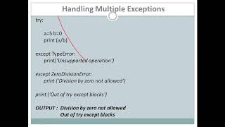PYTHON session 36 multiple exceptions || Handling Multiple Exception in Python