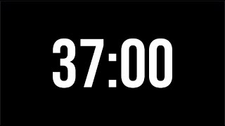 37 Minute Countdown Timer | Minimal