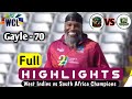 West Indies vs South Africa Champions Highlights | SA VS WI World Championship of Legends 2024