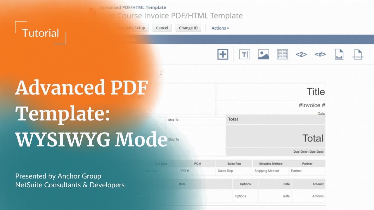 Netsuite Tutorial Advanced Pdf Html Templates Wysiwyg Mode Youtube Netsuite Tutorial Advanced Pdf Html Templates Wysiwyg Mode Youtube