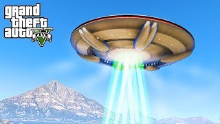 ALIENS DESTROY LOS SANTOS - GTA 5 Alien Invasion Mod - Michael's Family Adventures