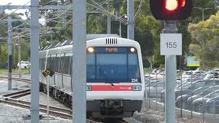 Transperth Walkers/ABB A-series 24/41 arriving at East Perth (Inbound)