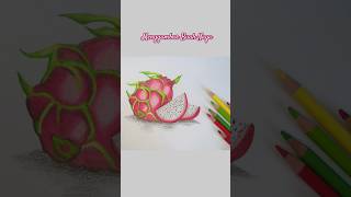 Menggambar Buah Naga / Drawing Dragon Fruit #art #drawing #shortvideo #menggambar #art