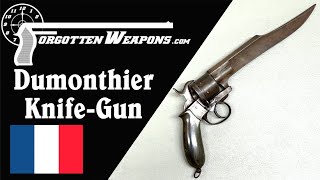 Huge Dumonthier Bowie Knife Revolver