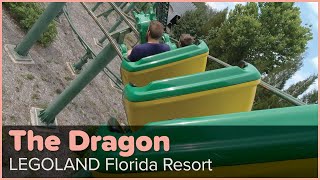 The Dragon Roller Coaster, 4K POV | LEGOLAND Florida Resort