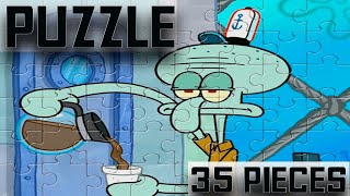 Squidward PUZZLE 35 Pieces - SpongeBob Funny PUZZLES