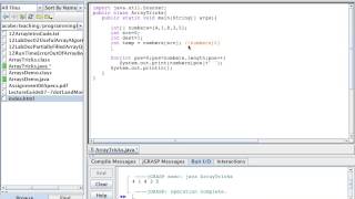 Arrays: swapping elements