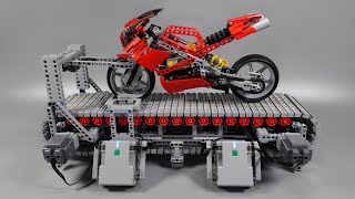 Lego Motorcycle Suspension Testing Device