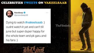 Celebrities Tweets on Pawan Kalyan's Comeback Film Vakeel Saab | Pawan Kalyan | TheFilmInfo