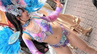 🌠 青白羽根と紫の衣装 ② 🌠 サンバ 静岡 【dance motion \u0026 beautiful costume of Samba】