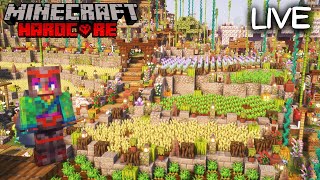 Building Custom Farms & Scarecrows In Hardcore Minecraft