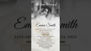 Create a Peaceful Memorial Service Invite 🌹 Editable Funeral Template in Canva