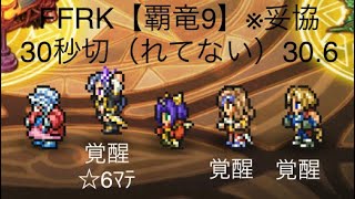 FFRK【覇竜9】30秒切（れてない）妥協 ※ｸｼﾞｬ､ﾍﾞｱﾄﾘｸｽ､ｼﾞﾀﾝ覚醒