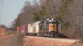 CSX: local freight train Greenville - Williamston SC