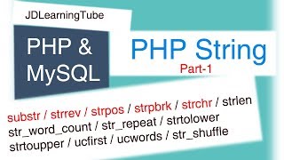 Learn Php String part1 - substr / strrev / strpos...