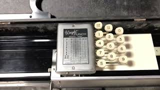 Using the Wright 2600 Card Punch