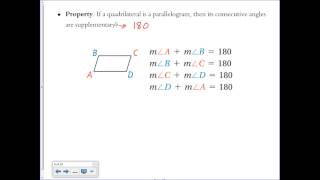 7-2 Properties of Parallelograms