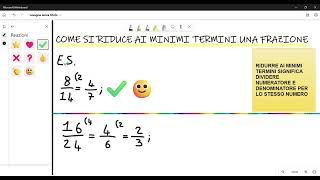 Riduzione ai minimi termini - Esempio svolto