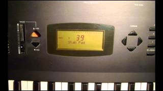 KORG X3 synthesizer factory patches: program B