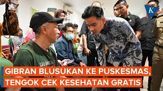 Momen Gibran Tinjau Program Cek Kesehatan Gratis di 3 Puskesmas Jakarta