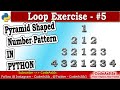 Python Number Pattern ( Printing Number in Pyramid Shape ) | Learn Python Programming | CodeAsItIs