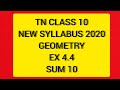 TN Samacheer 10 Maths New Syllabus Geometry Ex 4.4 Sum 10