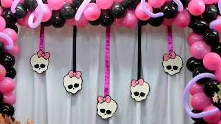 Decoração De Festa da Monster High-(inspira se)-Capricho Feminino