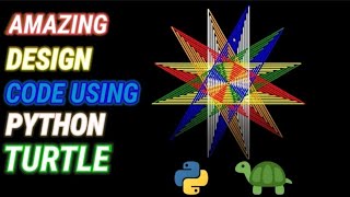 How to make Star Design Using Python(turtle gui)