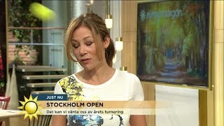 Jihdes tennisslag knockar Tilde rakt i pannan - Nyhetsmorgon (TV4)