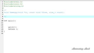 90- C Programming language video Tutorials for Beginner's- memcpy() Function