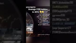 Old cod lobbies were hilarious 😂 #callofduty #nostalgia