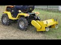 what can you do with the 4x4 progarden mini tractor campo t12 diesel in action