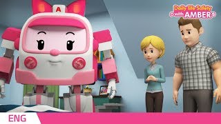 🚨 Daily life Safety with AMBER | EP 13 - 16 | Robocar POLI | Kids animation