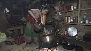 Nepali village  || Making wine in the village