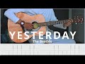 THE BEATLES - yesterday [ Guitar tutorial tabs ]