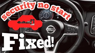Nissan key Light flashing - Key Light Stays On No Start Sure Fix! -