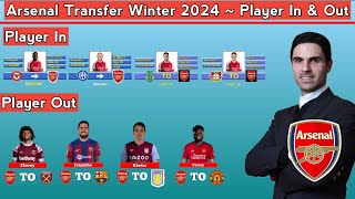 Arsenal Transfer Winter January 2024 ~ Player In & Player Out