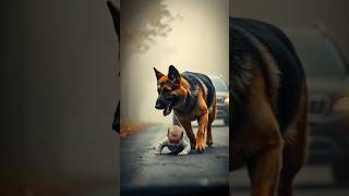 Brave Dog Rescues Baby from Oncoming Speeding Car