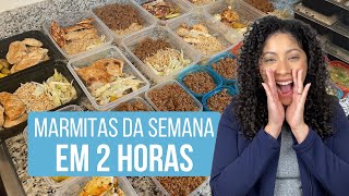 COMO PREPARAR MARMITAS PARA A SEMANA (CARDÁPIO COMPLETO, FÁCIL E GOSTOSO)