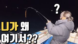 오징어낚시중 30m권에서 이게 나온다고?! 기깔나는 오징어요리까지!! 요리유튜브 할까봐요^^