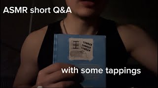 ASMR short Q\u0026A/with some tappings (1K Special) - asmrCan