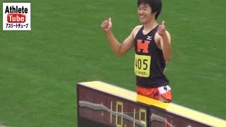 陸上日本ｲﾝｶﾚ 大会新記録 10.19 Men 100m Final 決勝 日本学生陸上競技個人選手権大会 2015.6.14