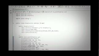 Java programming part 91 Graphics : Java drawString