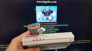 Connecting to the internet / bigclive.com in 2018, using a 56k dial-up modem! (Retro computer)