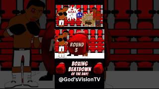 Boxing Beatdown: Ali vs. Louis - ROUND 3! #shorts #sports #boxing