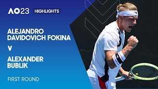 Alejandro Davidovich Fokina v Alexander Bublik Highlights | Australian Open 2023 First Round