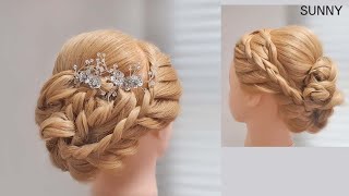 [써니업스타일] 땋은머리 한복업스타일/내림 업스타일/updo